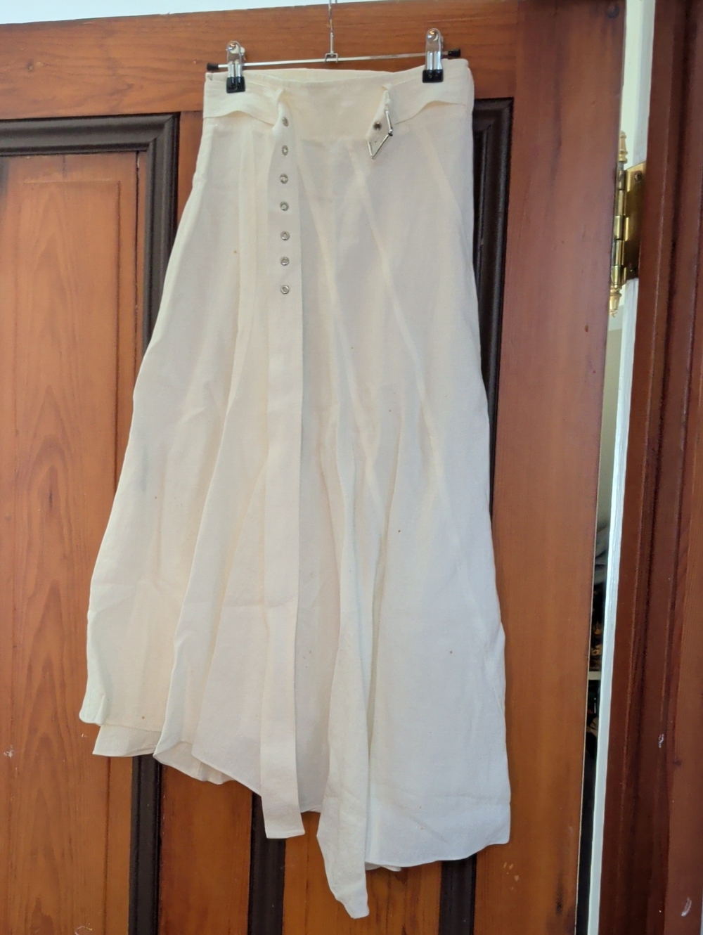 nwt $725 JW ANDERSON Biaa Cut A-Line Maxi Skirt with Sash